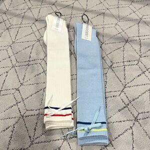 FP Movement by Free People White and Blue Socks